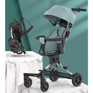 ภาพขนาดย่อของภาพหน้าปกสินค้ารถเข็นเด็ก V3 Stroller รถเข็นเด็กพับเก็บได้ เข็นได้2ทิศทาง เข็มขัดนิรภัย5จุดปลอดภัย100% ด้ามจับ360องศาป้องกันเด็กตกจากรถ จากร้าน sugarbunniesshop บน Shopee ภาพที่ 4