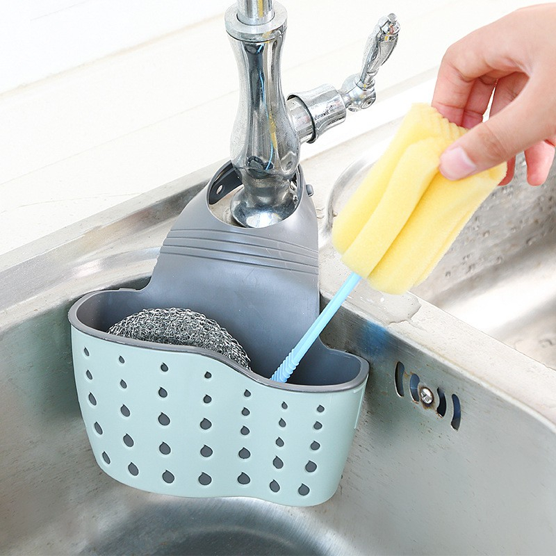 ที่ใส่ฟองน้ำล้างจาน-ตะกร้าใส่ฟองน้ำล้างจาน-ที่ใส่ฟองน้ำ-ที่เก็บฟองน้ำล้างจาน-ที่แขวนอุปกรณ์ล้างจาน-สำหรับอ่างล้างจาน