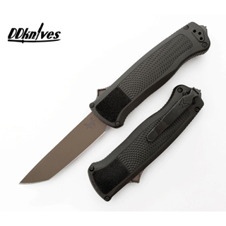 มีดออโต้ Benchmade Shootout OTF AUTO Knife Flat Earth Tanto Blade, Black CF-Elite Handles (5370FE)