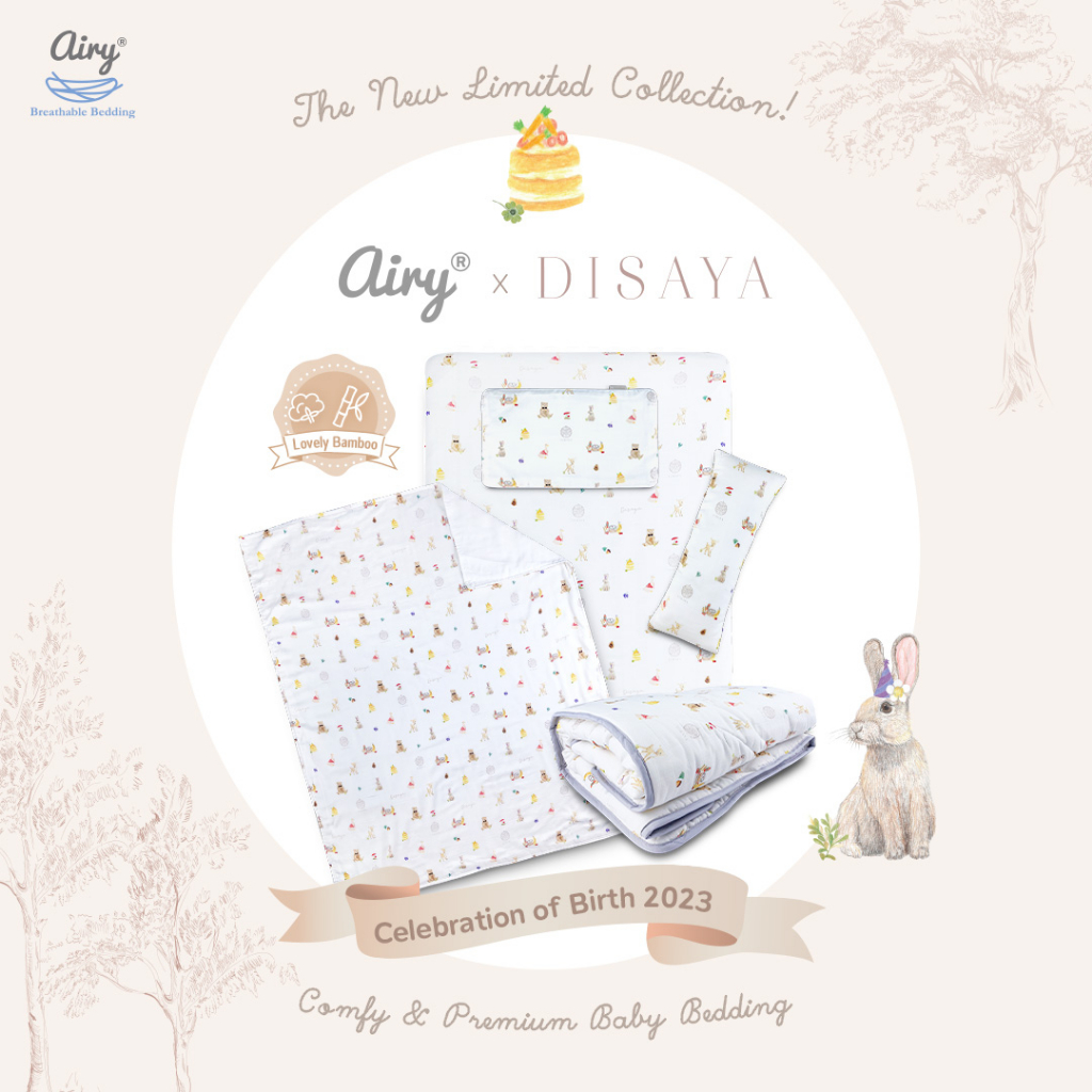 airy-x-disaya-ผ้าปูเบาะนอน-รุ่นเลิฟลี่ใยไผ่-ไซส์-xs-xl