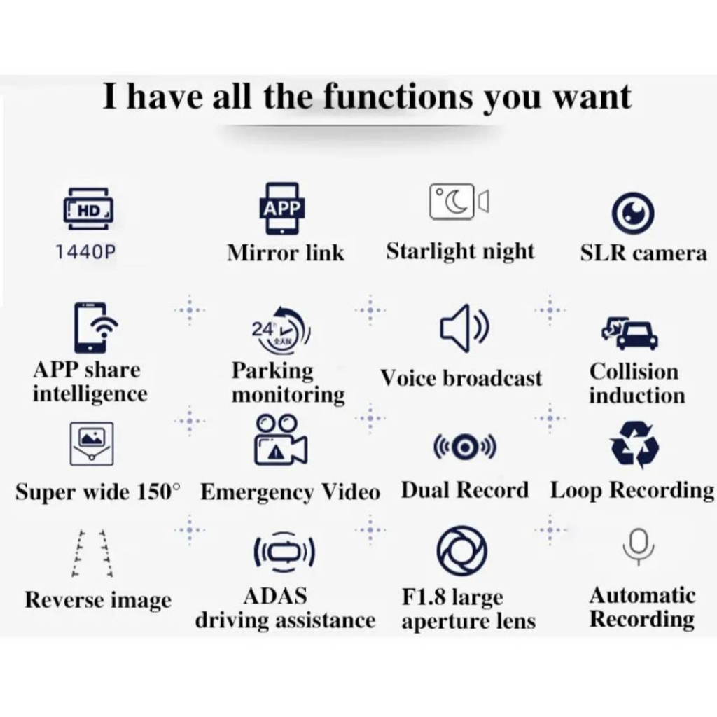 กล้องติดรถยนต์-wifi-fhd-1296p-เชื่อมwifi-มุมกว้างพิเศษ-car-camera-1296p-hd-กว้าง-4-0-นิ้วกล้องติดหน้ารถ-2กล้องหน้า-หลัง