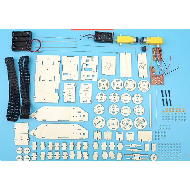 รถถังบังคับด้วยรีโมทไร้สาย-รถถังบังคับ4ช่อง-ชุดประกอบรถถังของเล่น-ของเล่นเสริมทักษะsteam