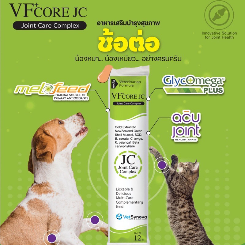ภาพสินค้าVFcore แมวเลีย วิตามินแมว อาหารเสริม ไลซีน วิตามินรวม แบ่งขายแบบซอง 12g จากร้าน pettoville789 บน Shopee ภาพที่ 4
