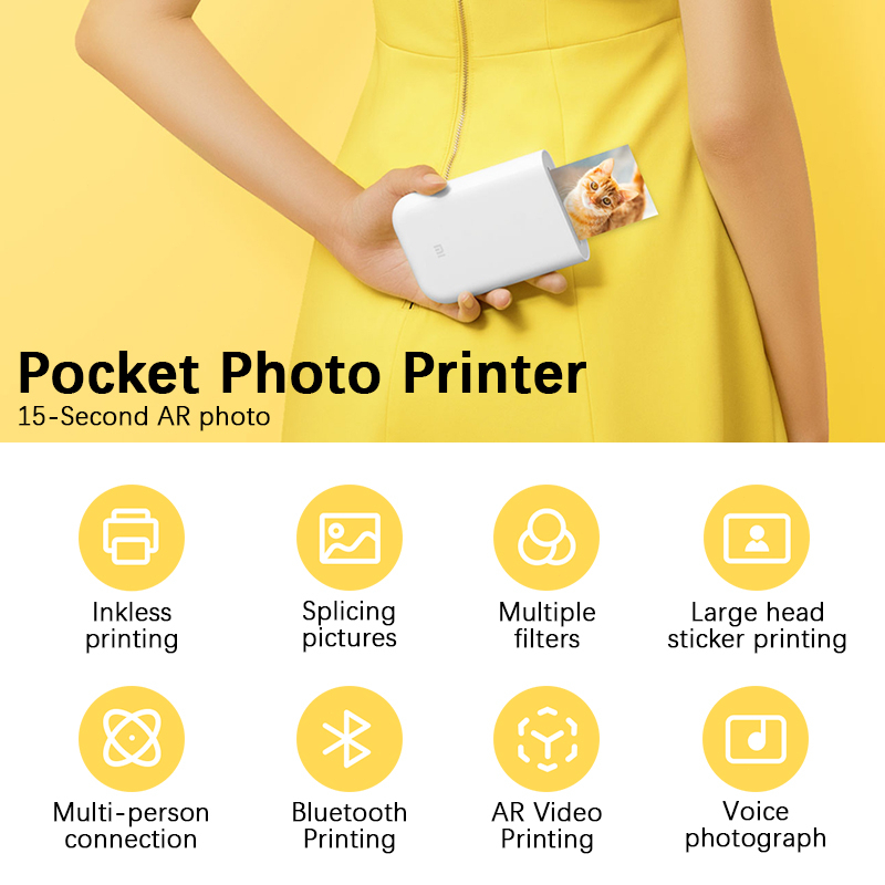 xiaomi-fun-print-เครื่องพิมพ์ระเหิดความร้อน-15-วินาที-ภาพวิดีโอ-ar-การพิมพ์บลูทู-ธ-ไม่จำเป็นต้องใช้-wifi-เชื่อมต่อได้หลา