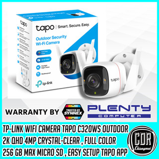 TP-Link Tapo C320WS 4MP Outdoor Security Wi-Fi Camera กล้อง Full-Color Night Vision (รับประกันสินค้า 2 ปี)