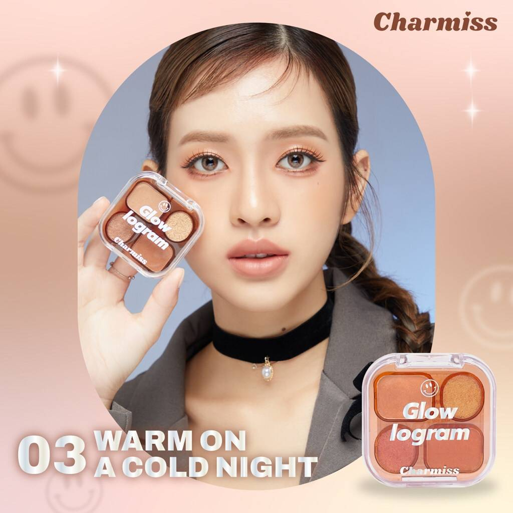 charmiss-ชาร์มิสโกลว์โลแกรมอายแชโดว์พาเลท4ช่อง-4g