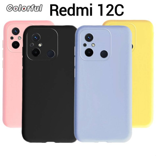 Redmi 12/Poco C55/Redmi 12C(พร้อมส่งในไทย)เคสTPU​นิ่ม​สีพาสเทลแบบคลุมกล้องXiaomi Redmi 12C/Poco C55ตรงรุ่น