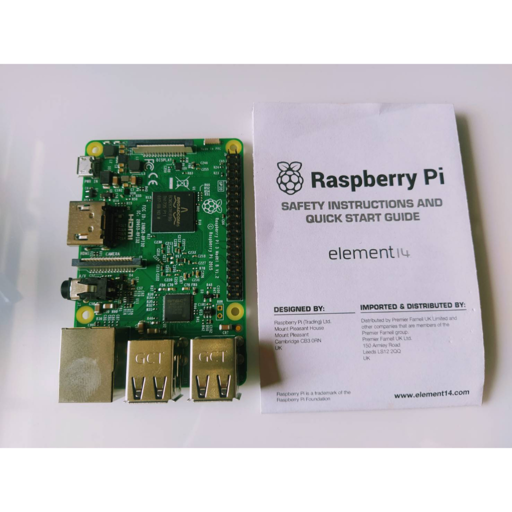Raspberry Pi 3 Model B, Single Board Computer, 1.2GHz CPU, 1GB RAM ...
