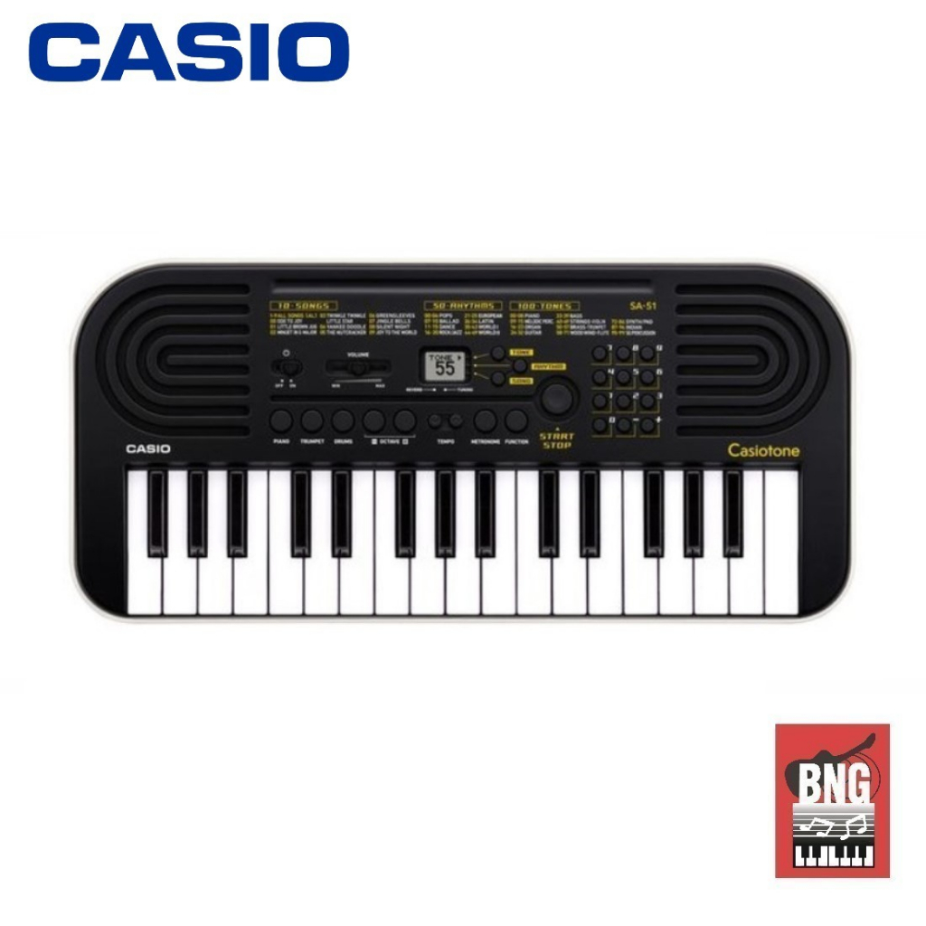 casio-sa-51-คีย์บอร์ด-32-คีย์-ขนาดพกพา-ใช้งานง่าย-ใส่ถ่านได้-พร้อมอะแดปเตอร์