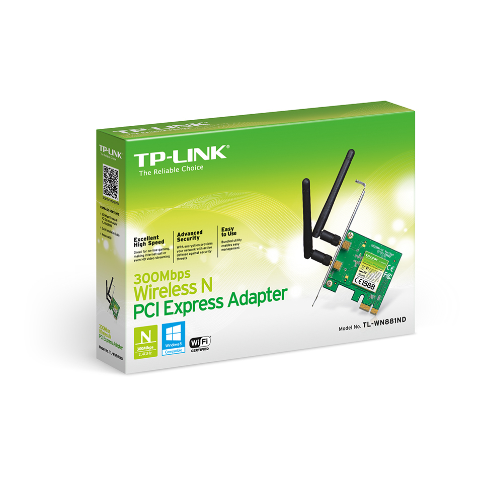 tp-link-tl-wn881nd-300mbps-wireless-n-pci-express-adapter-ของแท้-ประกันศูนย์-lifetime-warranty