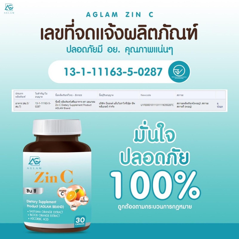 zin-c-วิตามินลดสิวผิวขาว-กระจ่างใส-ลดรอยด่างดำ-หน้ามัน-ฝ้ากระ-1ขวด-30เม็ด