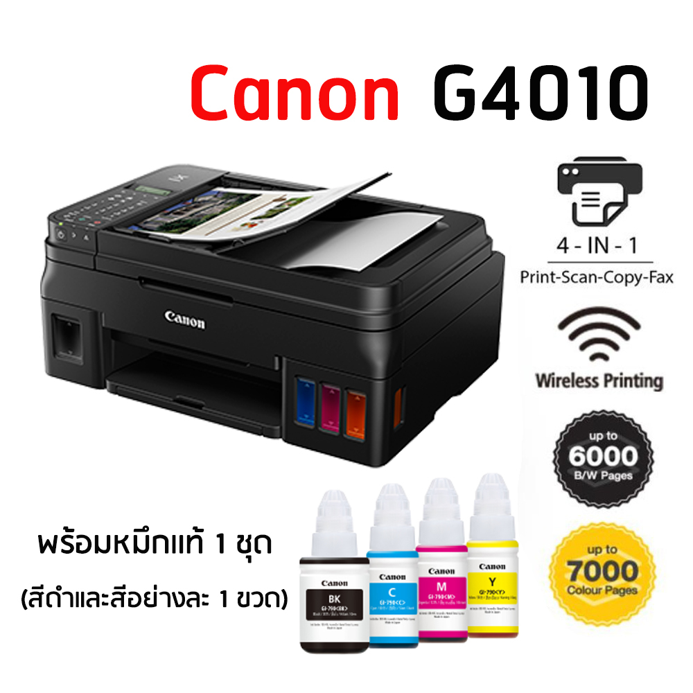 เครื่องพิมพ์อิงค์เจ็ท-pixma-g4010-เครื่องพิมพ์ไร้สาย-all-in-one-แบบติดตั้งแทงค์หมึกเติมได้