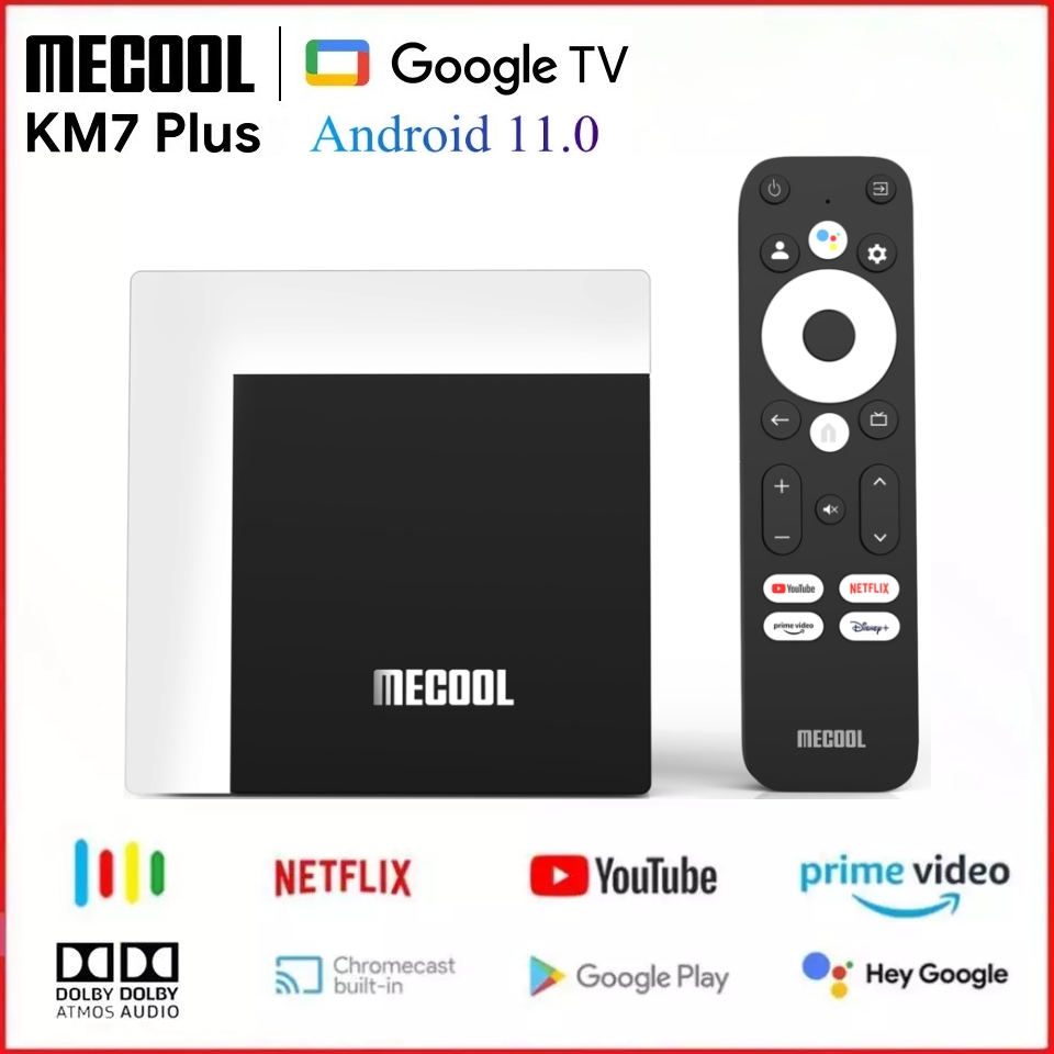 ภาพหน้าปกสินค้า-จัดโปรสินค้าใหม่-Mecool KM7 PLUS รุ่นใหม่ล่าสุด Android 11 S905Y4-B Netflix 4K / Youtube 4K / Disney+ 4K