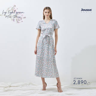 Jousse ชุดเดรส  WORKING DRESS ลายดอกไม้ สีขาว (JZ1NWH)