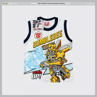 TM-1145, TM-1145/A  เสื้อยืด เสื้อแขนกุด เสื้อกล้าม ลาย Transformers ลิขสิทธิ์แท้