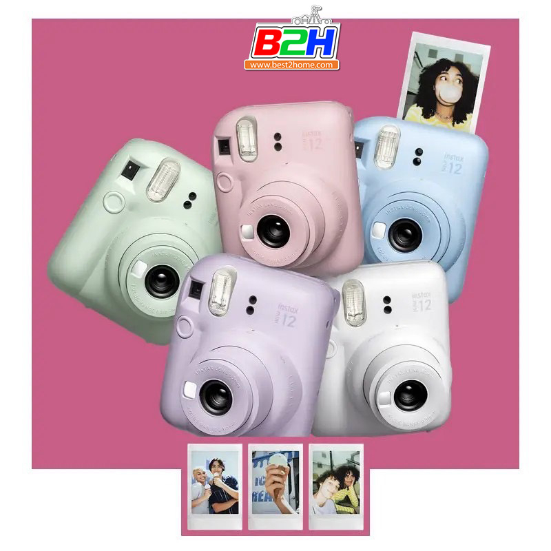 fuji-instax-mini-12-มี-5-สีพาสเทล-พร้อมส่ง-รับประกันศูนย์ฟูจิ-thailand