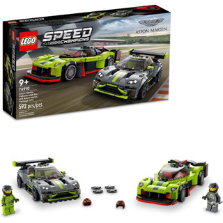 LEGO Speed Champions Aston Martin Valkyrie AMR Pro &amp; Vantage GT3 2 76910 Race Car Toys, Collectible Cars Models Set