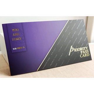 💜💜SCB FIRST💜💜สมุดเก็บบัตร Priority Pass บัตร SCB Exclusive ของสะสม