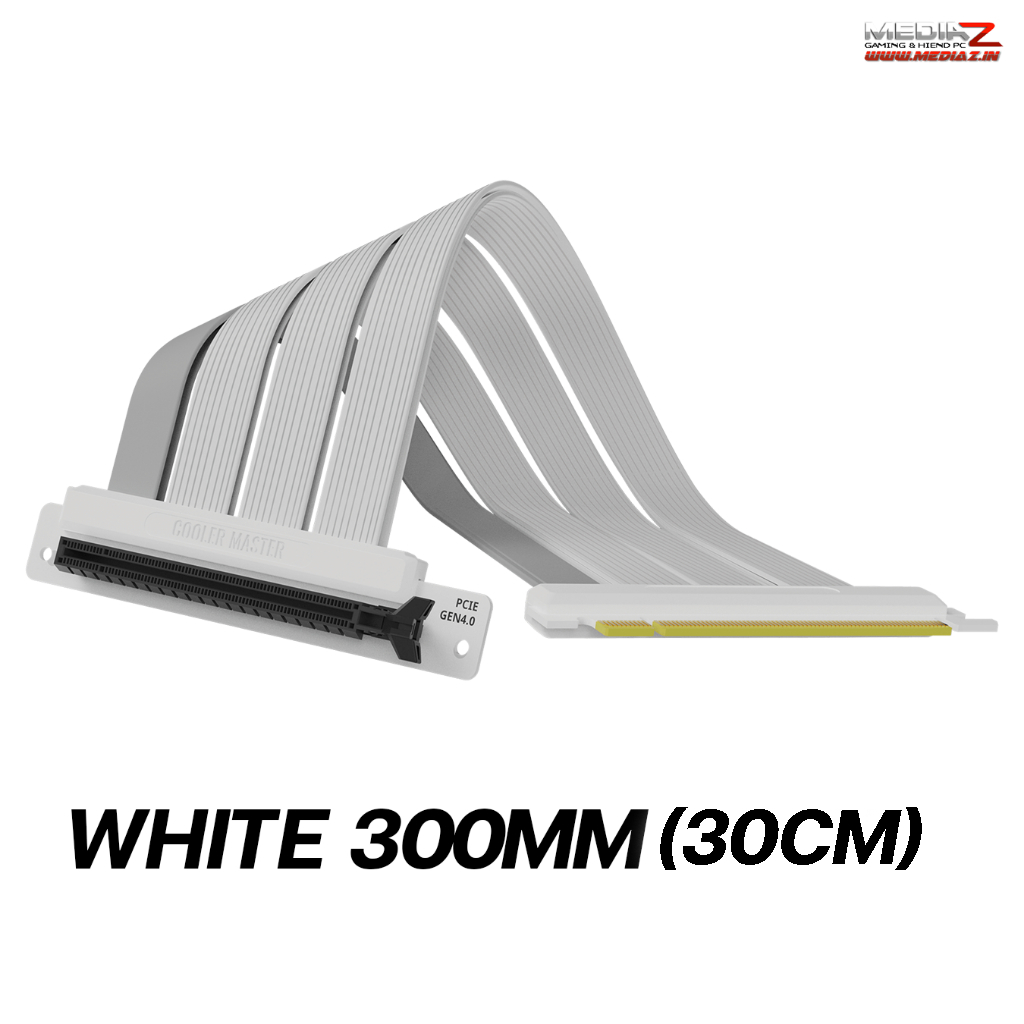 Cooler Master Riser Cable PCI-E 4.0 Extender Black , White Edition ...