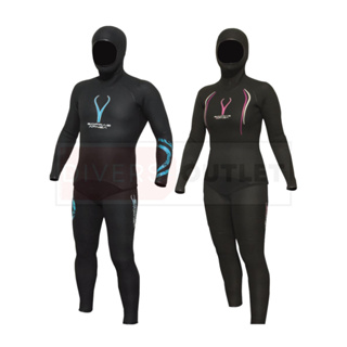 Freediving Wetsuit เวทสูทฟรีไดฟ์ Sopras Delphino 3mm (2 ชิ้น)