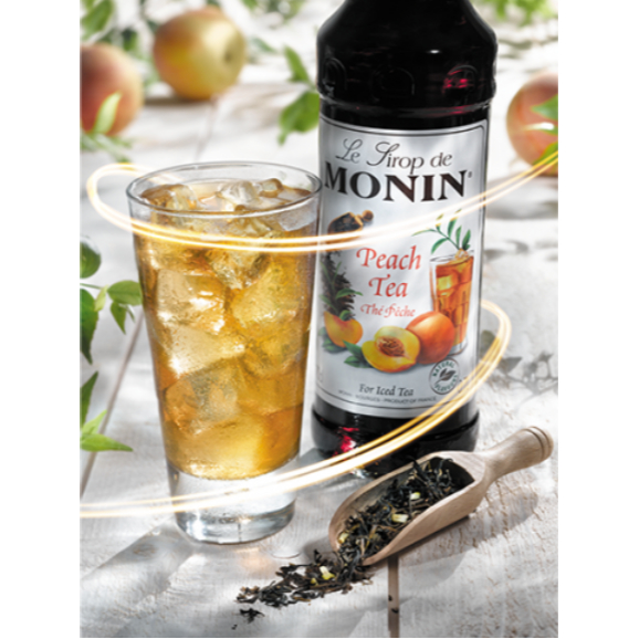 koffeehouse-น้ำเชื่อม-monin-tea-concentrate-กลิ่น-peach-tea-monin-tea-concentrate-peach-tea-syrup-บรรจุขวด-700-ml