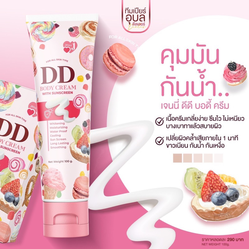 dd-น้ำแตก-โลชั่นผิวขาว-เจนนี่ได้หมดถ้าสดชื่น-บำรุงพร้อมกันแดด-กันน้ำ-กันเหงื่อ-ไม่ติดเบาะติดขน-ทาปุ๊บขาวปั๊บ
