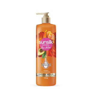 Sunsilk Shampoo Bio Active Honey&Avocado 380 ML ซันซิล แชมพู เนเชอรัล ไบโอ แอคทีฟน้ำมันโมริงก้าน้ำผึ้งอะโวคาโด 380 มล