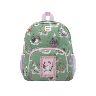 Cath Kidston Kids Classic Large Backpack with Mesh Pocket Magical Creatures Green