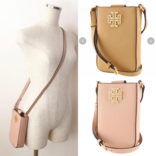 🎀 (สด-ผ่อน) กระเป๋า ใส่มือถือ 141000 Tory Bruch Plain Leather Crossbody Shoulder Bags