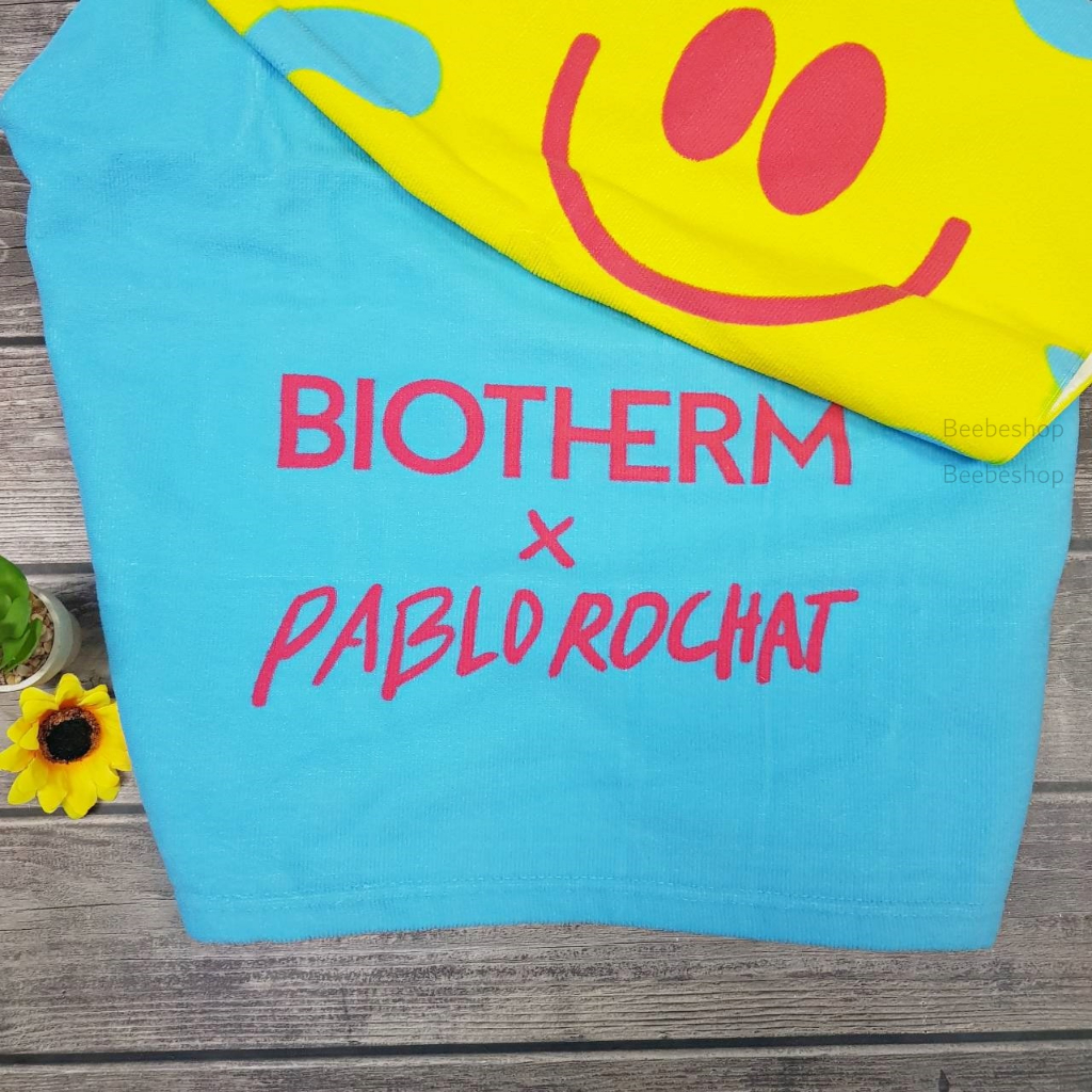 ผ้าเช็ดตัว-biotherm-summer-2022-สีฟ้า-ผ้า-polyester
