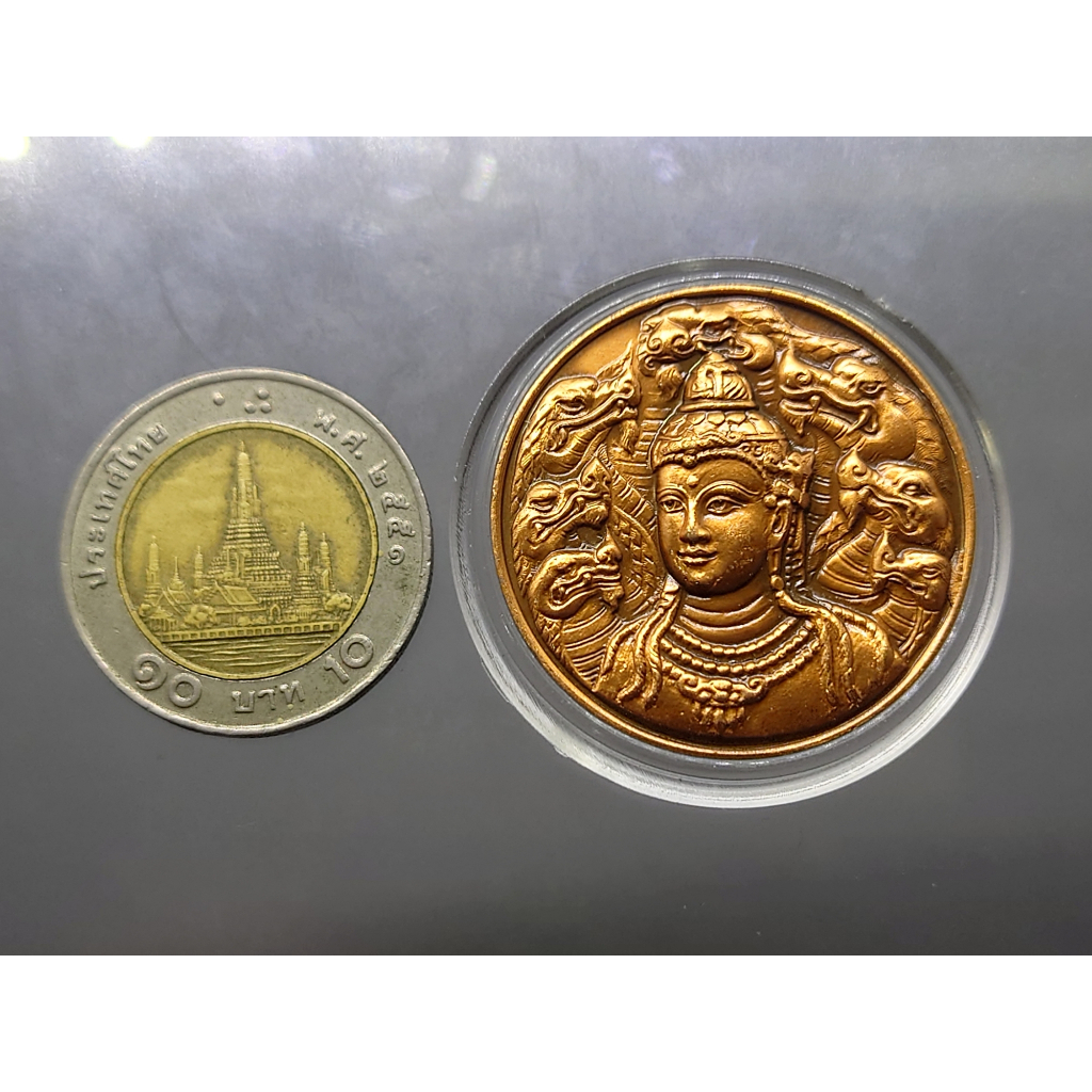 เหรียญท้าวจตุคามรามเทพ-ด้านหลังพระพิฆเนศ-ทองแดงซาติน-รุ่น-กองเงิน-กองทอง-มหามงคล-วัดมหาธาตุฯ-จ-นครศรีธรรมราช-ปี-2550-ขนา