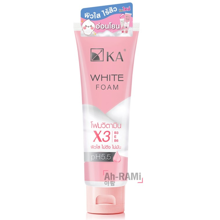 ผลิตปี23-ka-white-foam-โฟมล้างหน้าเพื่อผิวกระจ่างใส