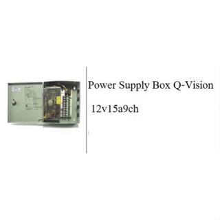 Power Supply Box Q-Vision 12v15a9ch.ยี่ห้อQoolis
