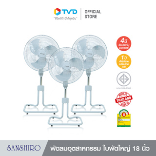 ภาพขนาดย่อของภาพหน้าปกสินค้าSanshiro Electric fan พัดลมอุตสาหกรรม ตั้งพื้น 18 นิ้ว มาตรฐาน มอก.ประหยัดไฟเบอร์ 5 ประกอบง่าย ทนทาน แข็งแรง รับประกัน4ปี โดย TV Direct จากร้าน tvdirect บน Shopee ภาพที่ 4