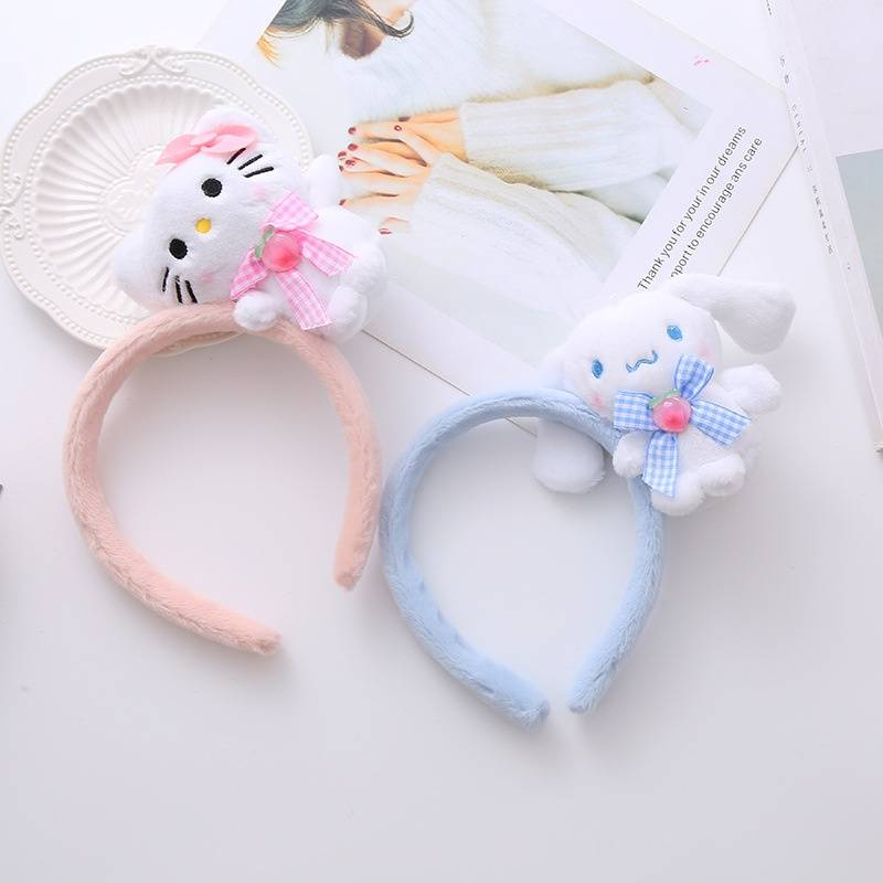 ใหม่-ที่คาดผม-sanrio-ที่คาดผมตุ๊กตาตัวใหญ่น่ารัก-พร้อมส่งจากไททย