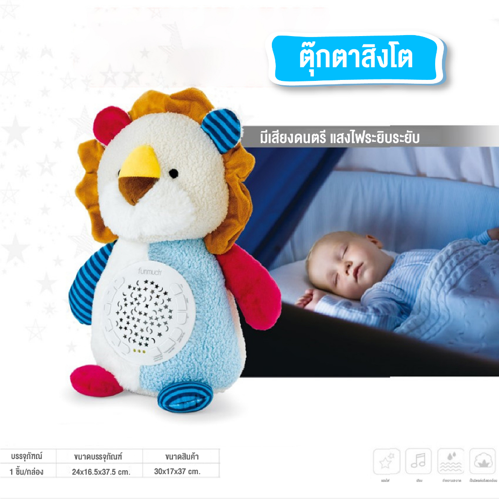ตุ๊กตากล่อมนอนเด็กน้อย-ของเล่นเด็ก-มีเสียงกล่อมนอนและไฟ-กล่อมนอนโปรเจคเตอร์-พร้อมส่งจากไทย