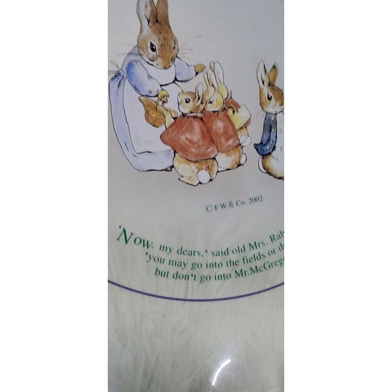 จานแก้วใบใหญ่peter-rabbit