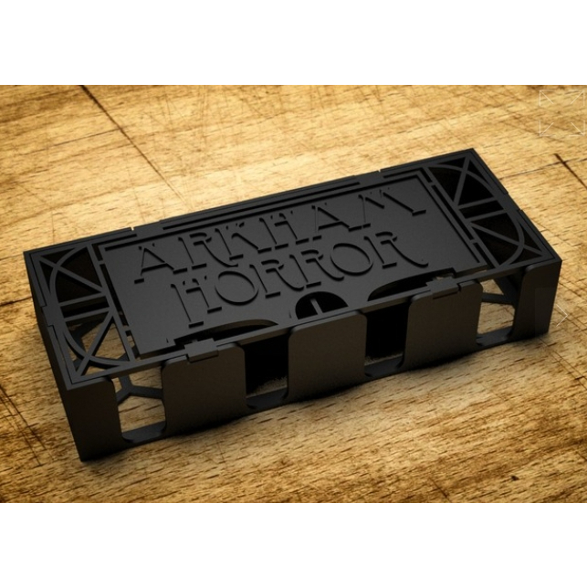 plastic-arkham-horror-board-game-item-card-holder-กล่องใส่การ์ดไอเท็ม-44-x-68-mm-sleeved-cards