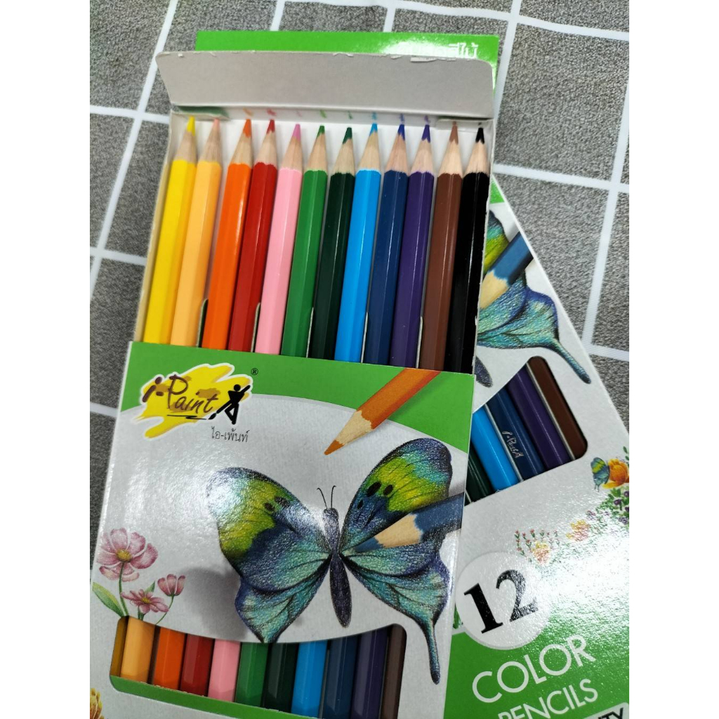 i-paint-ไอเพ้นท์-ดินสอสีไม้-สีไม้-รหัส-ip-wc02-12