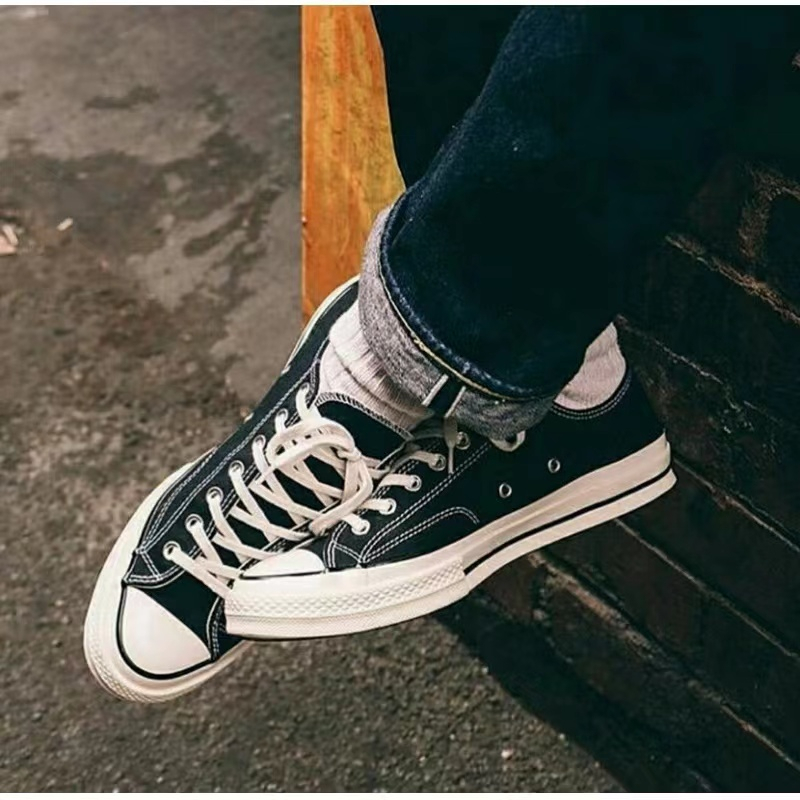 รองเท้าผ้าใบ-converse-all-star-chuck-70-สไตล์คลาสสิก-1970s-low-top-องเท้าผ้าใบ-รองเท้าลำลอง-canvas-shoes-รองเท้า