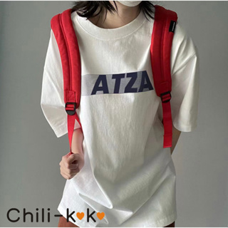 Chili_k❤️k❤️ 🔥 เสื้อยืดผู้หญิงแฟชั่น oversize เสื้อยืดทรงเกาหลี  เสื้อผ้าวัยรุ่นแฟชั่นเกาหลี ทรงหลวม XXL2393