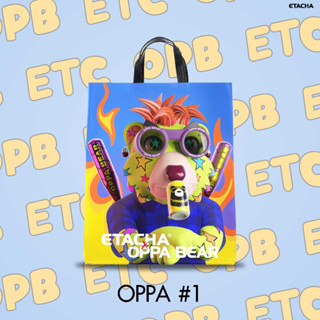 กระเป๋าผ้าใบ ETACHA รุ่น Achats Oppa Bear - ลายไฟ