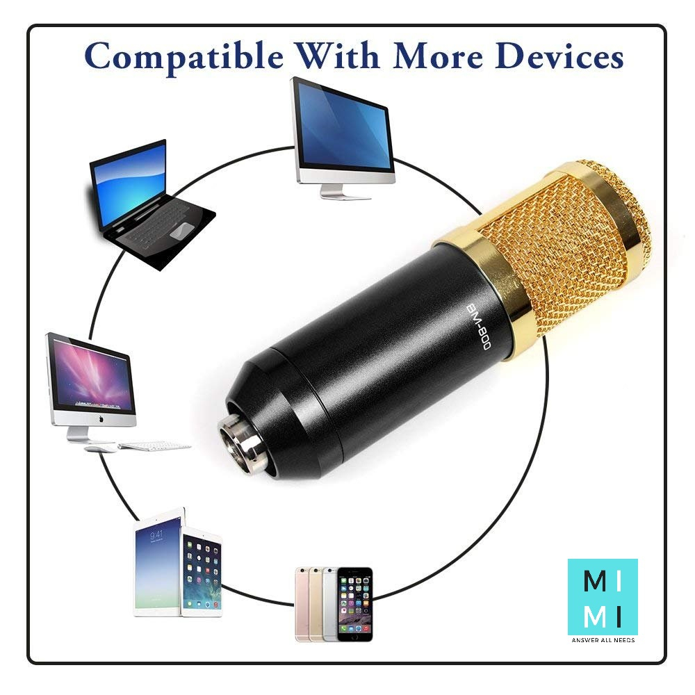 mimi-ไมค์-ไมโครโฟน-ไมค์อัดเสียง-bm800-ไมค์คอนเดนเซอร์-pro-condenser-mic-microphone-bm800-ขาตั้งไมค์-และ-อุปกรณ์-เสริม