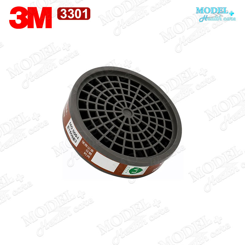 3m-3301-ตลับกรอง-ไส้กรองคาร์บอน-ไอระเหย-กรองฝุ่น-กรองสารเคมี-พ่นสี-พ่นยา-สำหรับหน้ากากรุ่น-3200