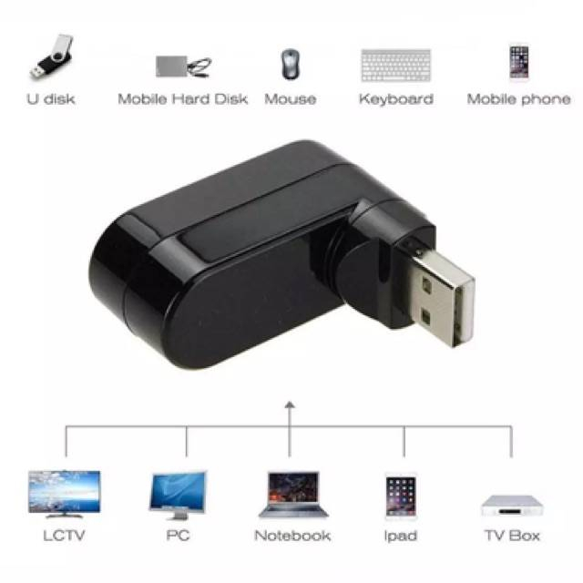 hot-ฮับ-usb-3-พอร์ตฮับ-usb-3-0-mini-rotate-splitter-adapter-hub-สำหรับ-pc-โน๊ตบุ๊คแล็ปท็อป