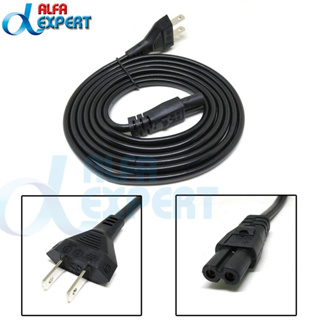 สายไฟ AC แบบ 2Pin 1.8M Figure 8 IEC320 C7 AC Power Cable to US Plug 2Pin Adapter Extension Cord for PC/TV/Printers