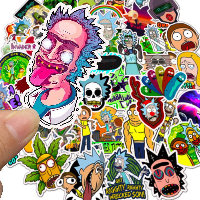 sticker-rick-349-สติ๊กเกอร์นักวิทยาศาสตร์-40-ชิ้น-กันน้ำ-สำหรับตกแต่ง-diy-สติ๊กเกอร์ติดเคสโทรศัพท์-กระเป๋า-สมุดไดอารี่