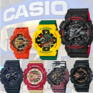 สินค้า CASIOนาฬิกาข้อมือผู้ชาย Casio สายเรซิ่น รุ่น GA-110HR-1A-GA-120A-1A กันน้ำและกันกระแทก มีนาฬิกาสปอร์ตหลากสไตล์ให้เล
