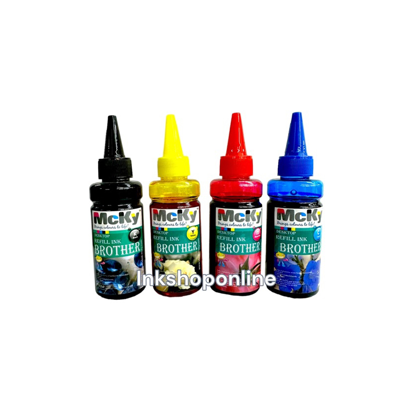 MCKY BROTHER 100ML. หมึกเติม สำหรับเครื่องพิมพ์ BROTHER ขนาด 100ml ...