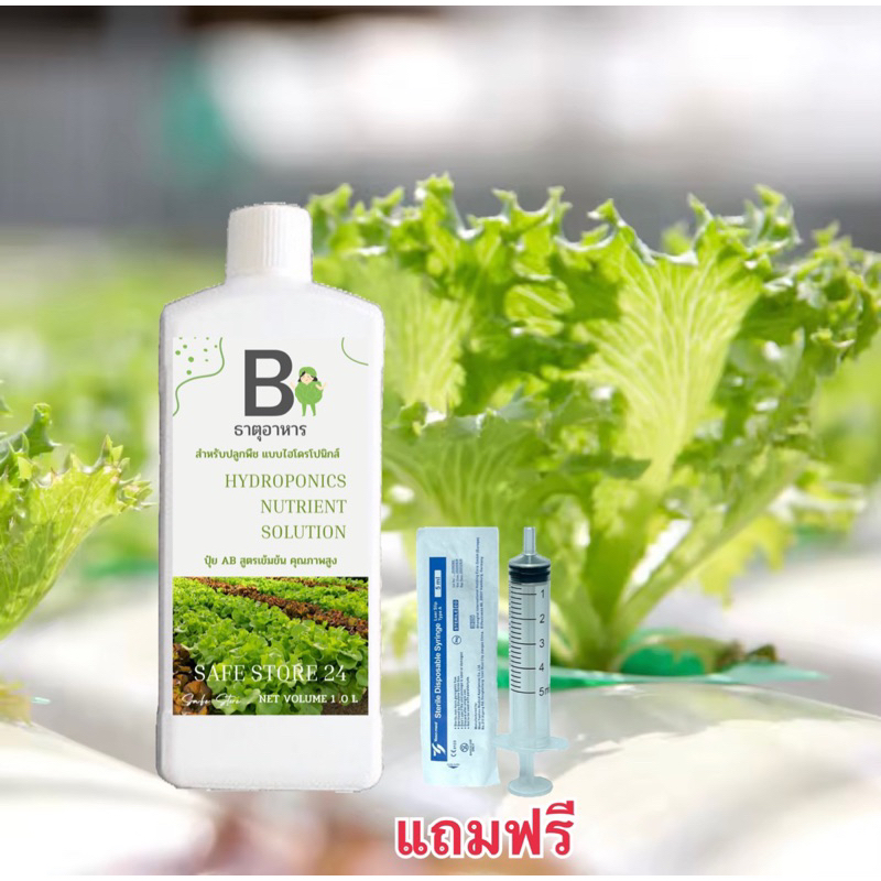 ปุ๋ยไฮโดรโปรนิกส์-ขนาด1ลิตร-ปุ๋ยa-b-ปุ๋ยผักสลัด-ปุ๋ยab